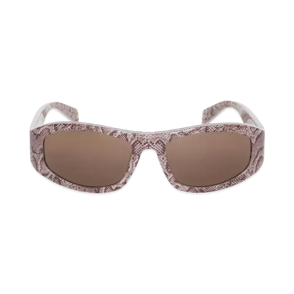 Stussy Landon Sunglasses "Snake Skin/Brown Lens"
