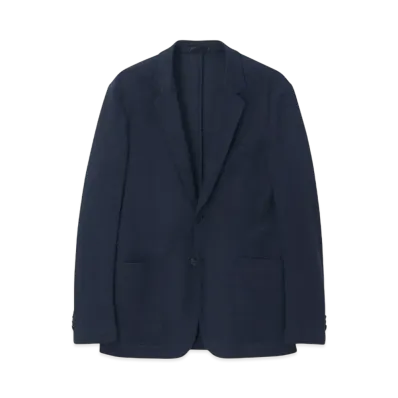 Paul Smith Ramie Single 2B Jacket "Navy"