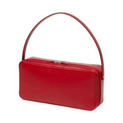 AURALEE Leather Square Bag Made By Aeta "Red"