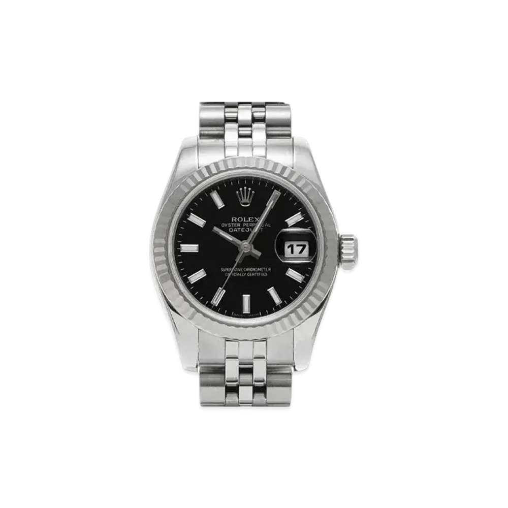 ROLEX Lady-Datejust "Black/Stainless Steel/White Gold"