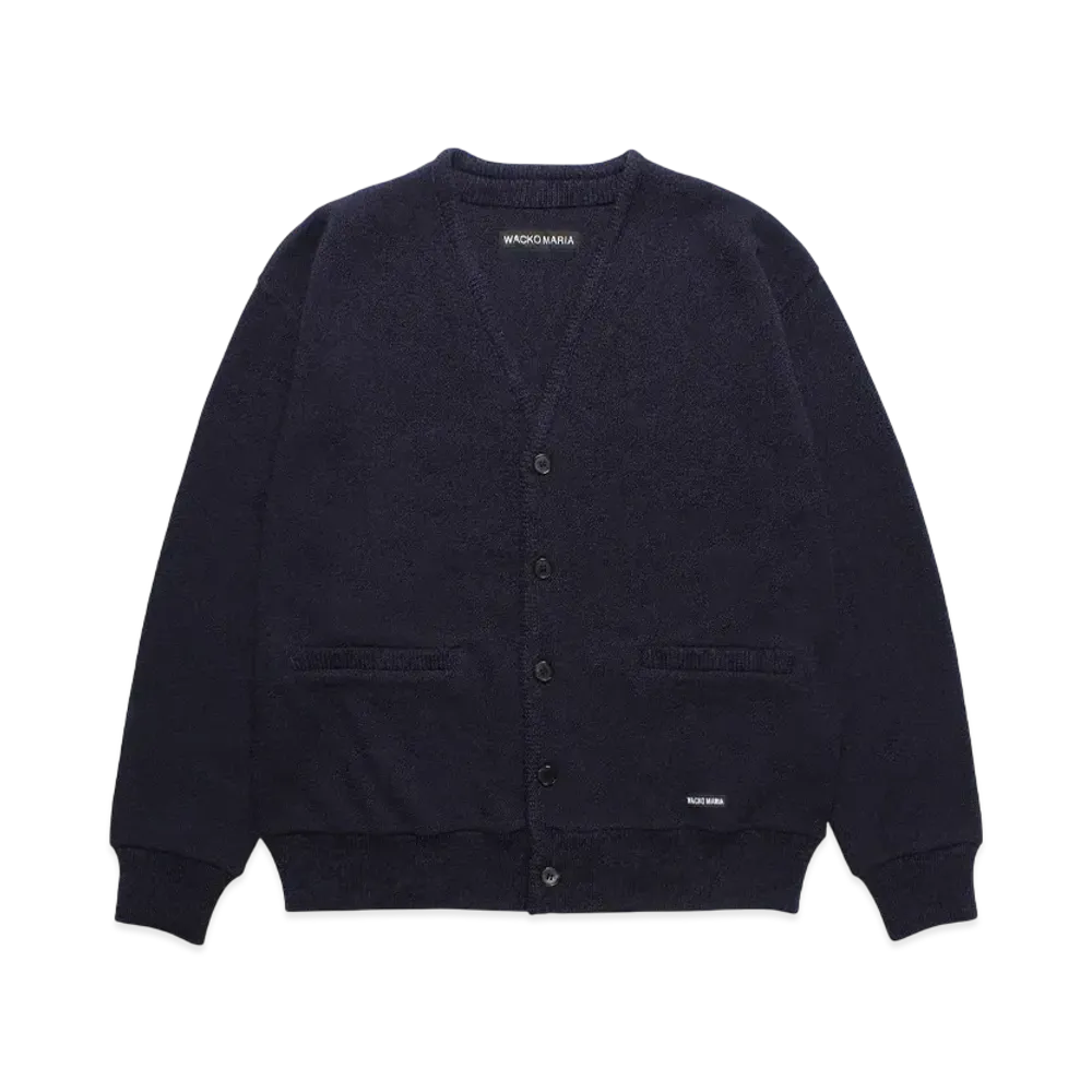 WACKO MARIA Classic Knit Cardigan "Navy"