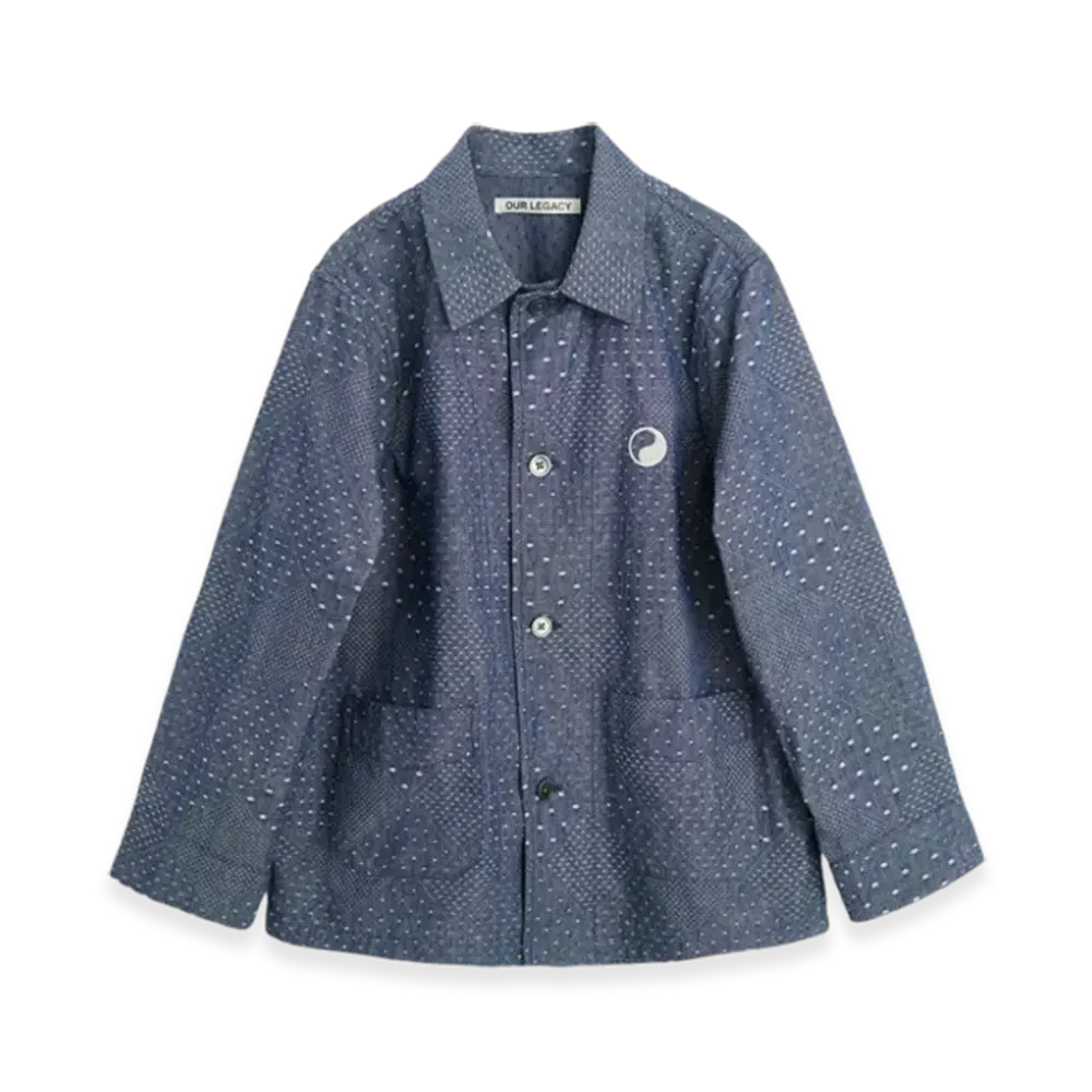 OUR LEGACY Kids Work Shop Archive Jacket "Indigo Dot"