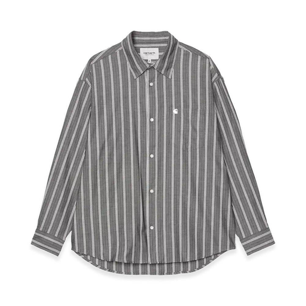 Carhartt WIP L/S Beale Shirt "Beale Stripe, Black/White"