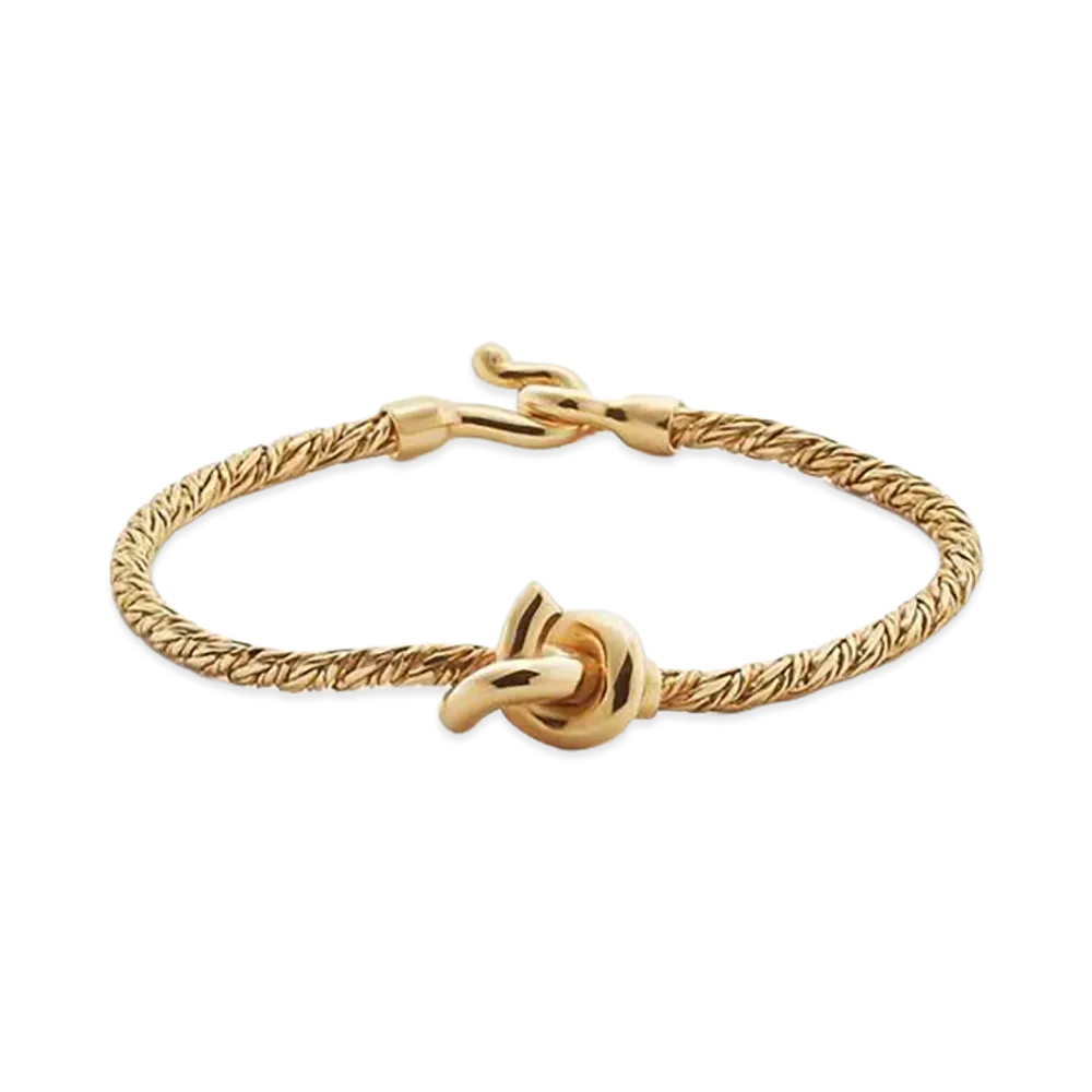 Bottega Veneta Knot Bracelet "Yellow Gold"