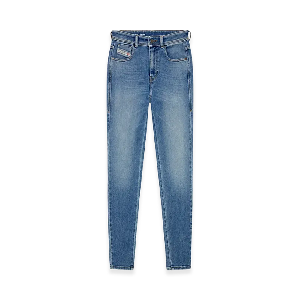 Diesel Women's Zip Fly Skinny Jeans Slandy-High "Blue"
