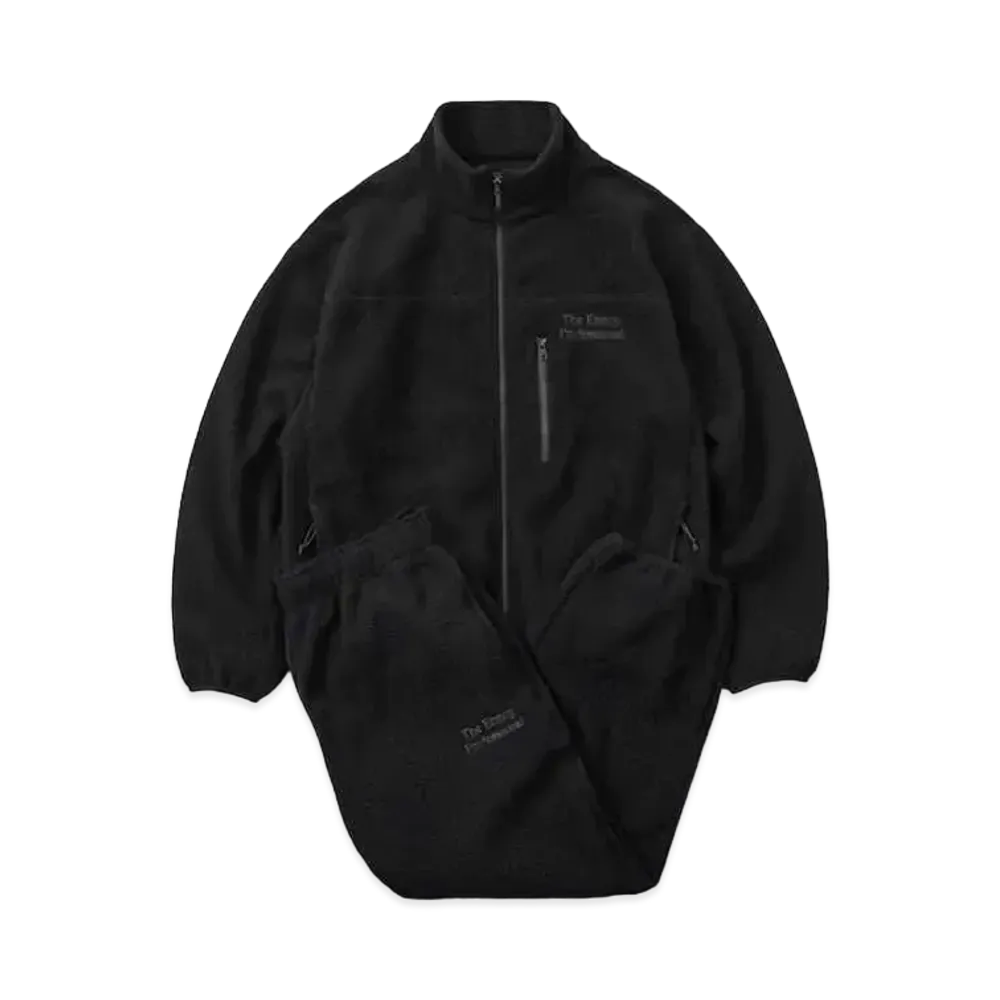 エンノイ 22AW ポーラテック シティ フリース セットアップ "ブラック"