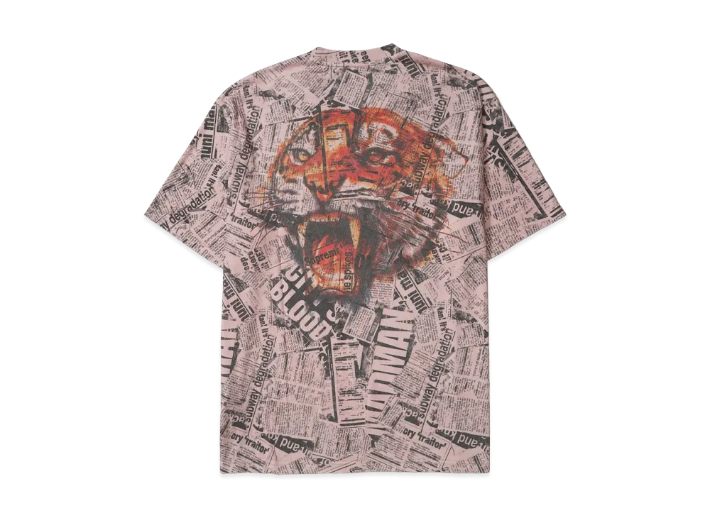 Supreme Newspaper S/S Top "Pink"