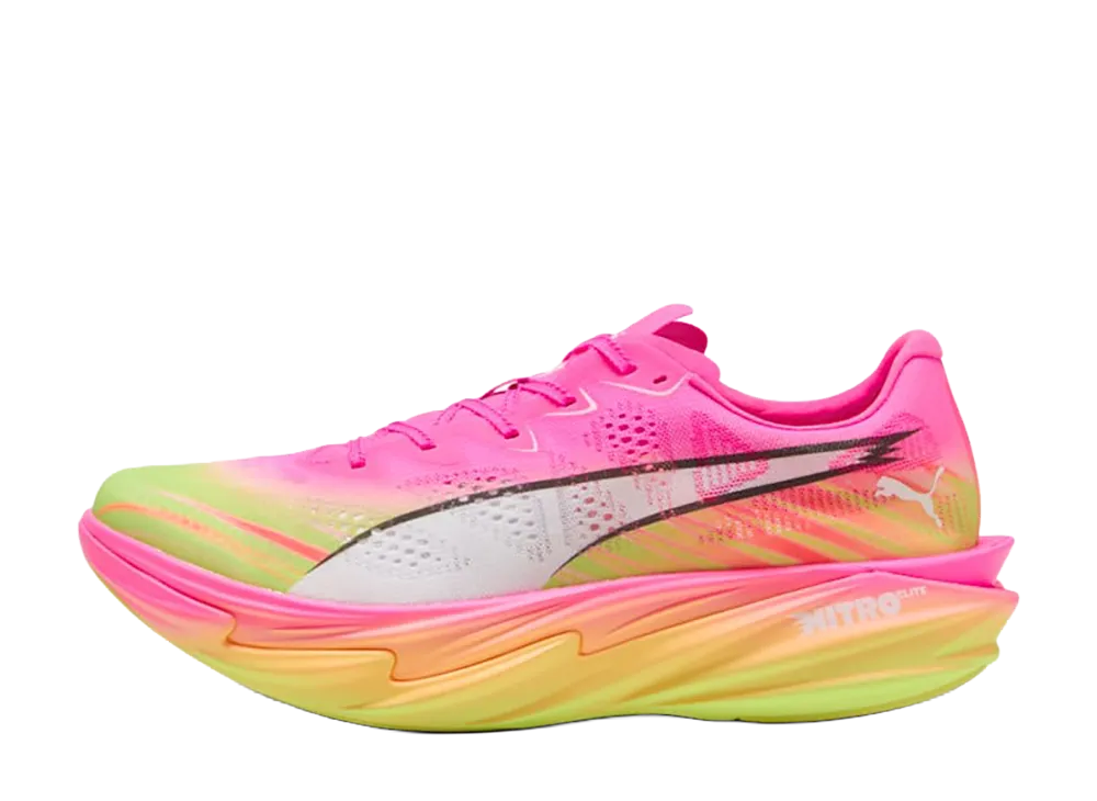 Puma Deviate Nitro Elite 4 Showtime Pack "Poison Pink/Yellow Alert/Bright Aqua"