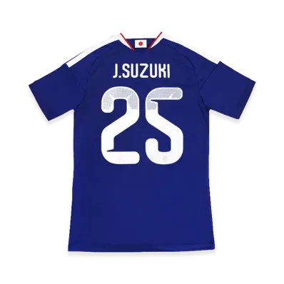 adidas Soccer Japan 2026 Home Replica Jersey #25 Junnosuke Suzuki "Japan Blue/Ash Blue"