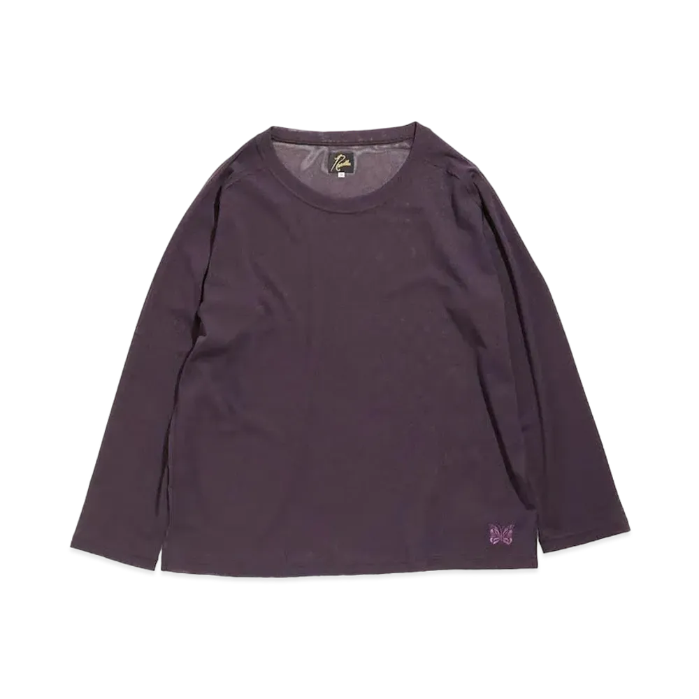 Needles L/S U NECK TEE - POLY MESH "Purple"