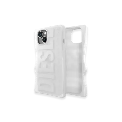 Diesel 54123 Moulded Case Iphone 15 Silicone Case "White"