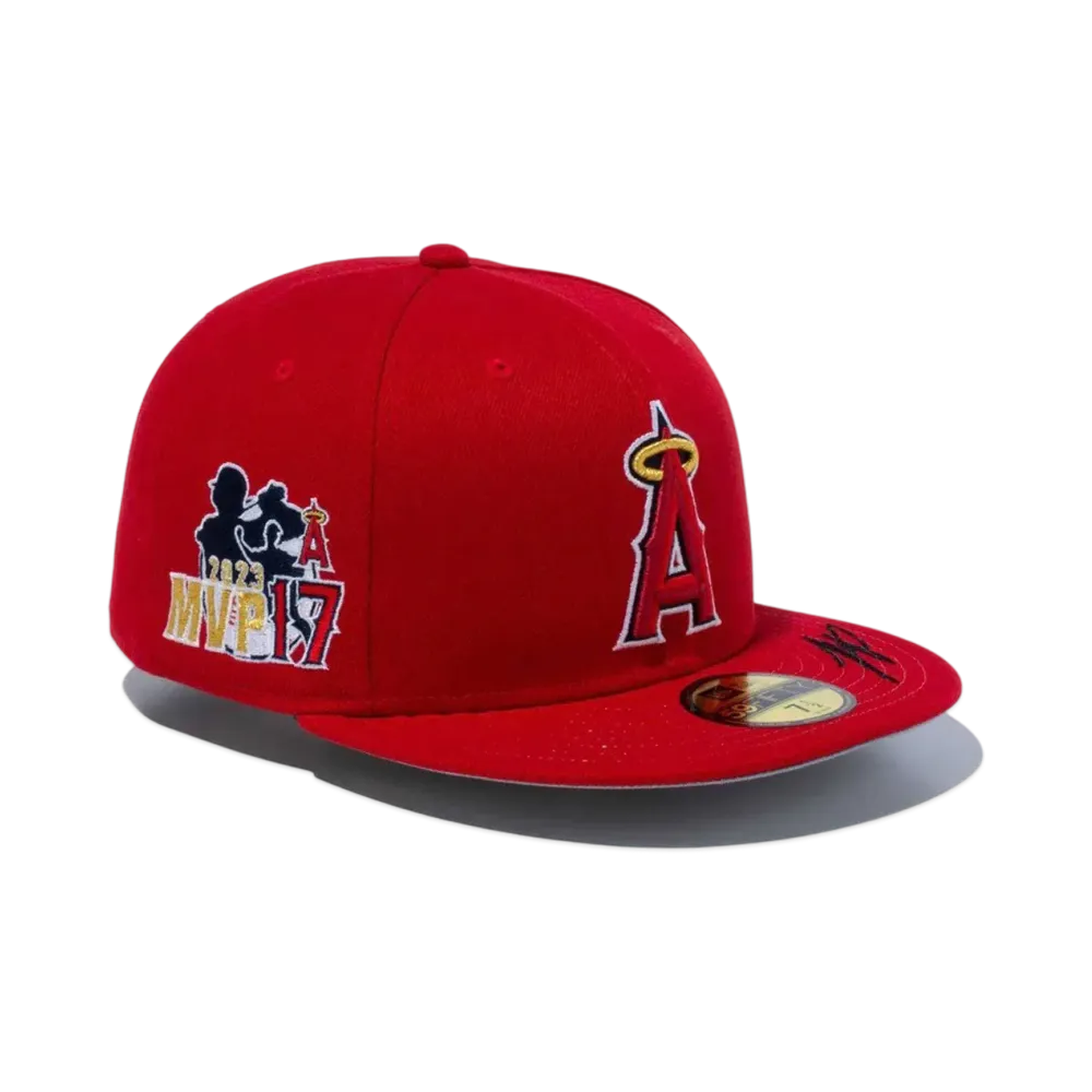 NEW ERA x Shohei Ohtani 59Fifty American League MVP & Home Runs Leaders Los Angeles Angels Scarlet x White "Scarlet"