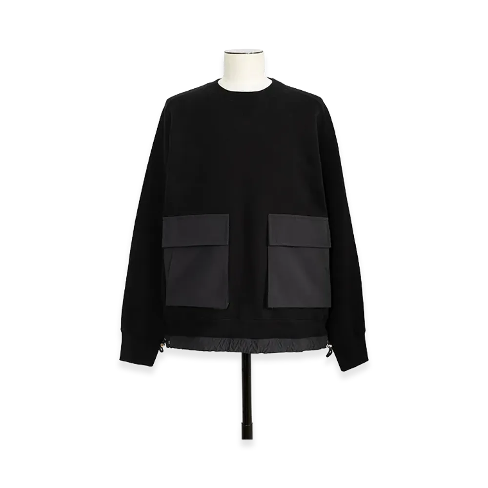 sacai Cotton Jersey Pullover "Black"