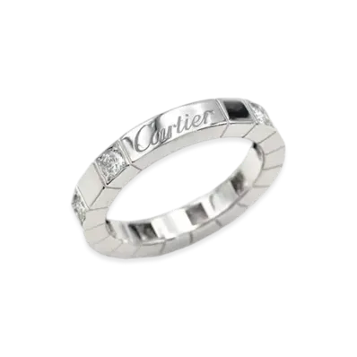 Cartier Raniere Ring Half Diamond "White Gold"