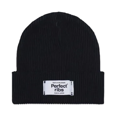 Perfect ribs Rib Beanie Cap "Black"