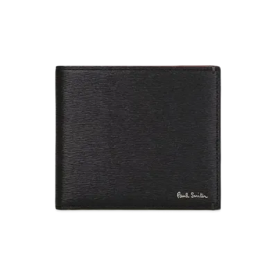 Paul Smith Colored Edge AW24 Bifold Wallet "Black"