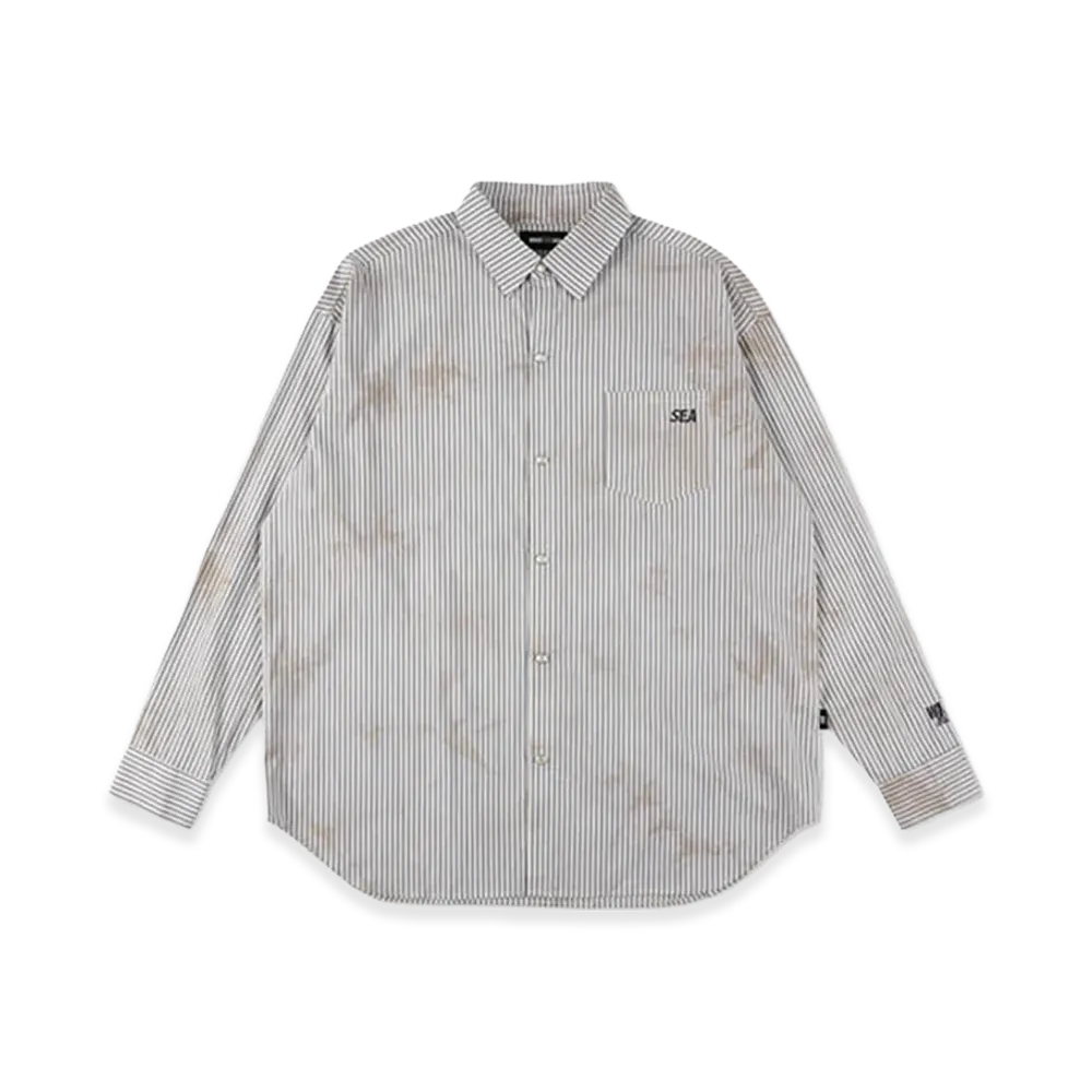 WIND AND SEA Tiedye Essentials L/S Shirt "Navy Orange"