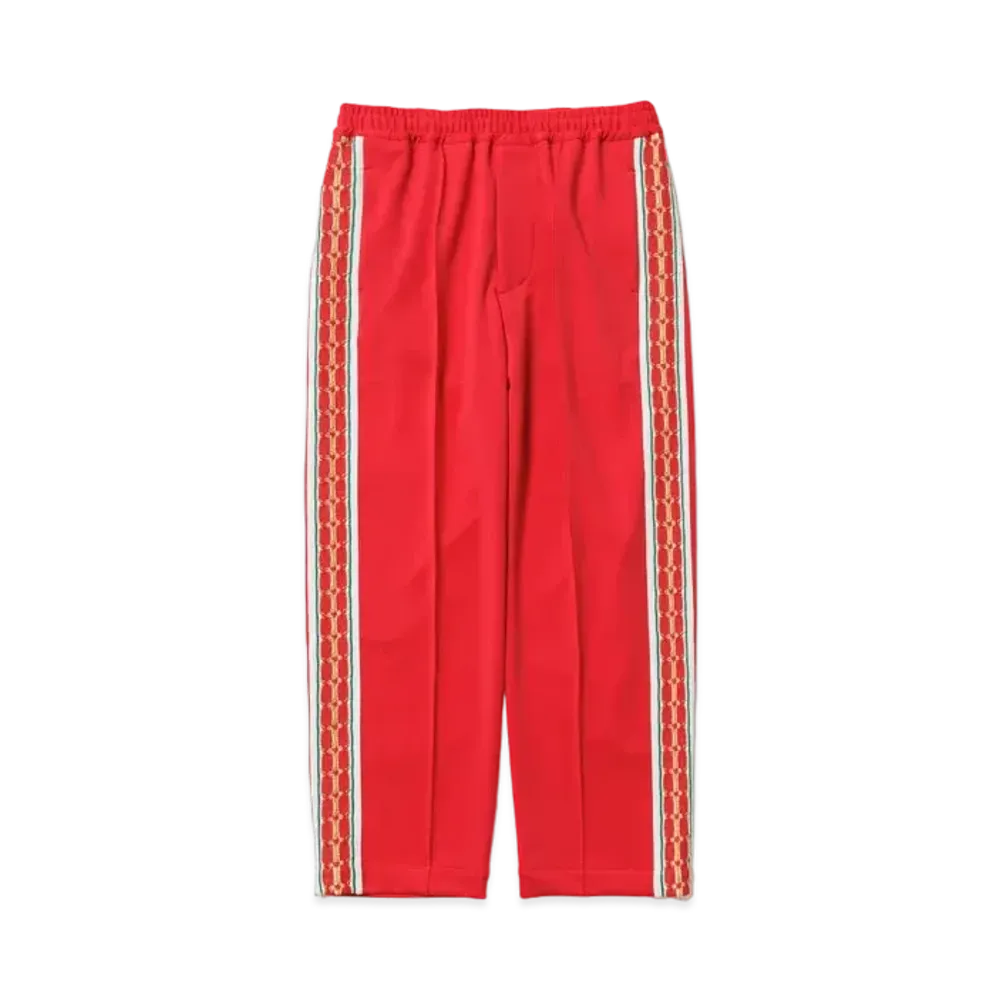 Sasquatchfabrix Lace Tape Track Pants "Red"