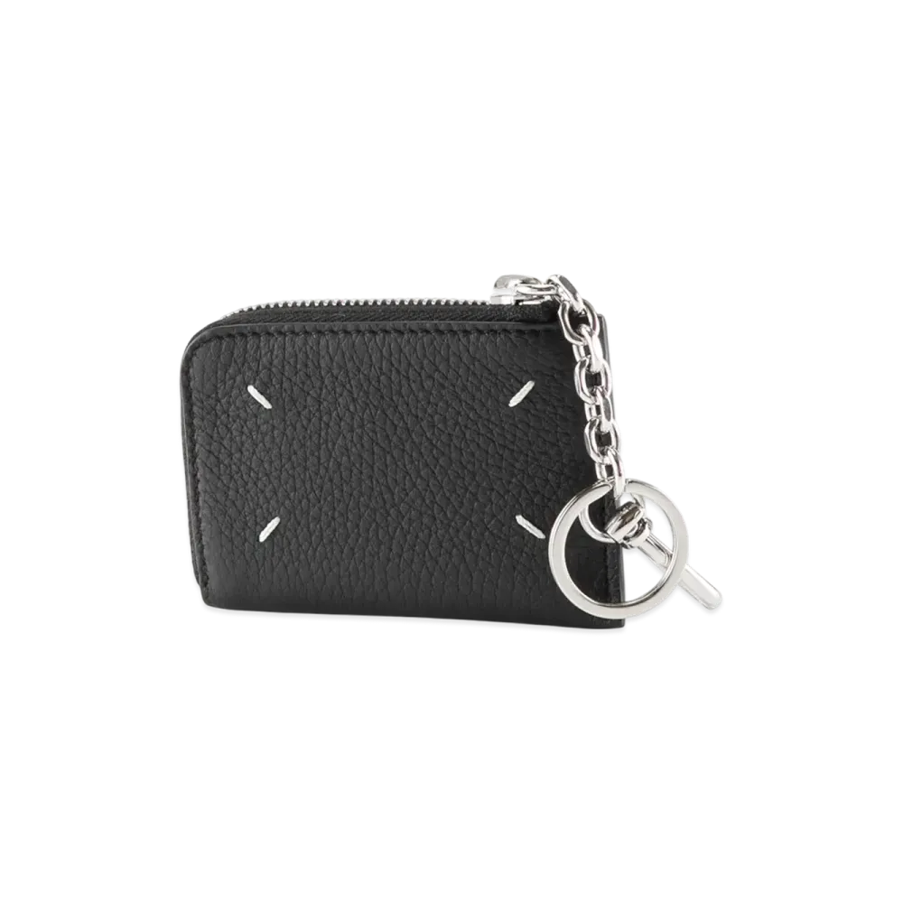 Maison Margiela 4Stitch Calfskin L-Shaped Coin Purse "Black"