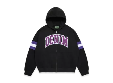 DENIM TEARS DT Stripe Zip Hoodie "Black"