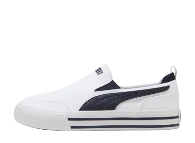 Puma Court Classic Vulc Slip-On "PUMA White/New Navy"