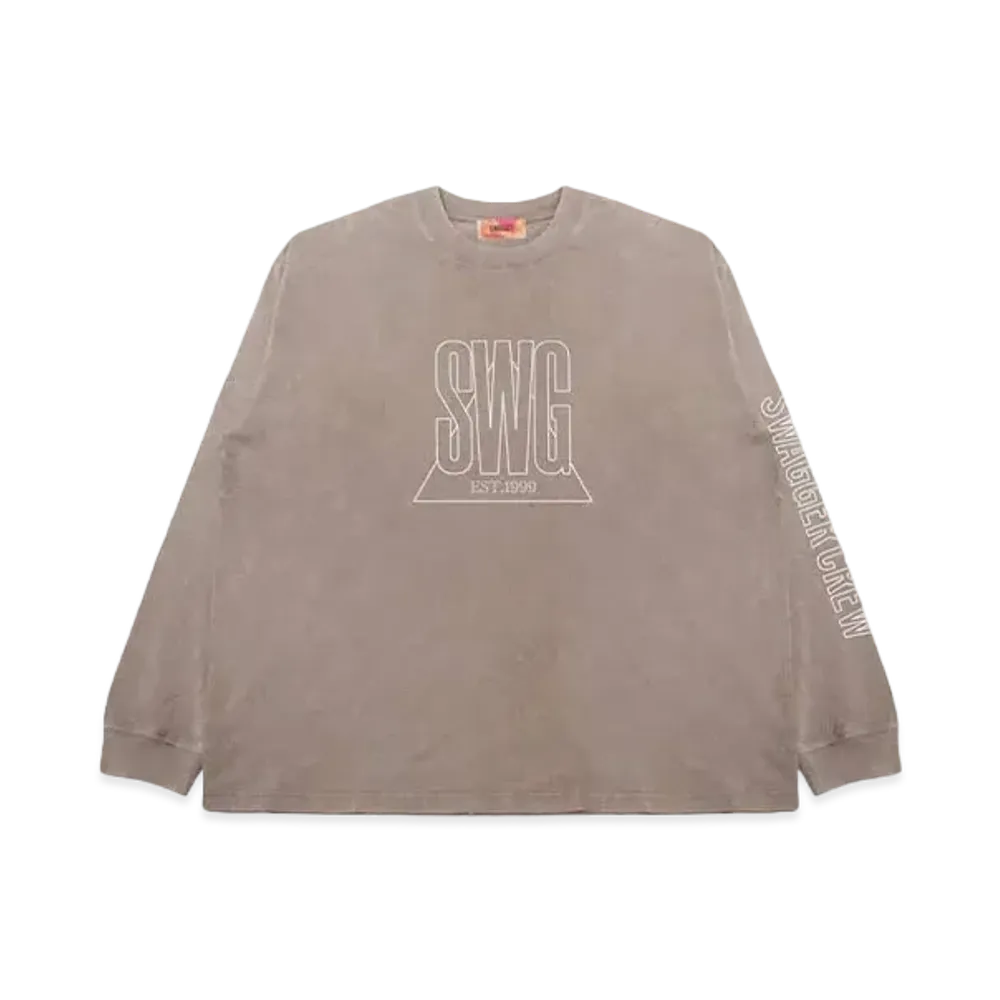 SWAGGER TRIANGLE LOGO LT-SHIRT "BEIGE"