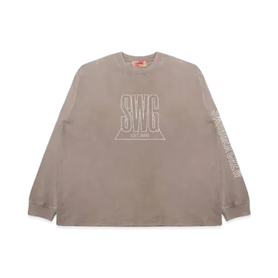 SWAGGER TRIANGLE LOGO LT-SHIRT "BEIGE"