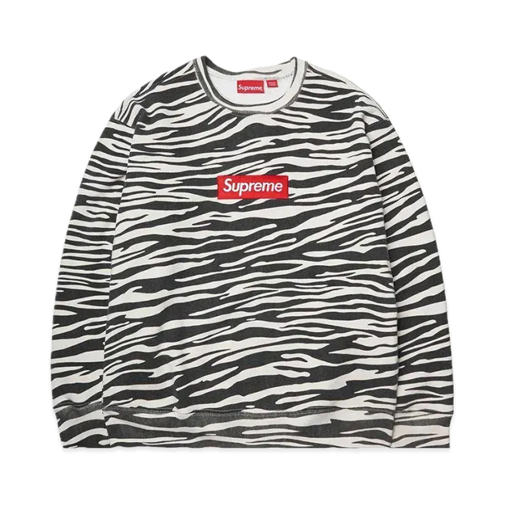 Supreme Box Logo Crewneck "Zebra" (22FW)