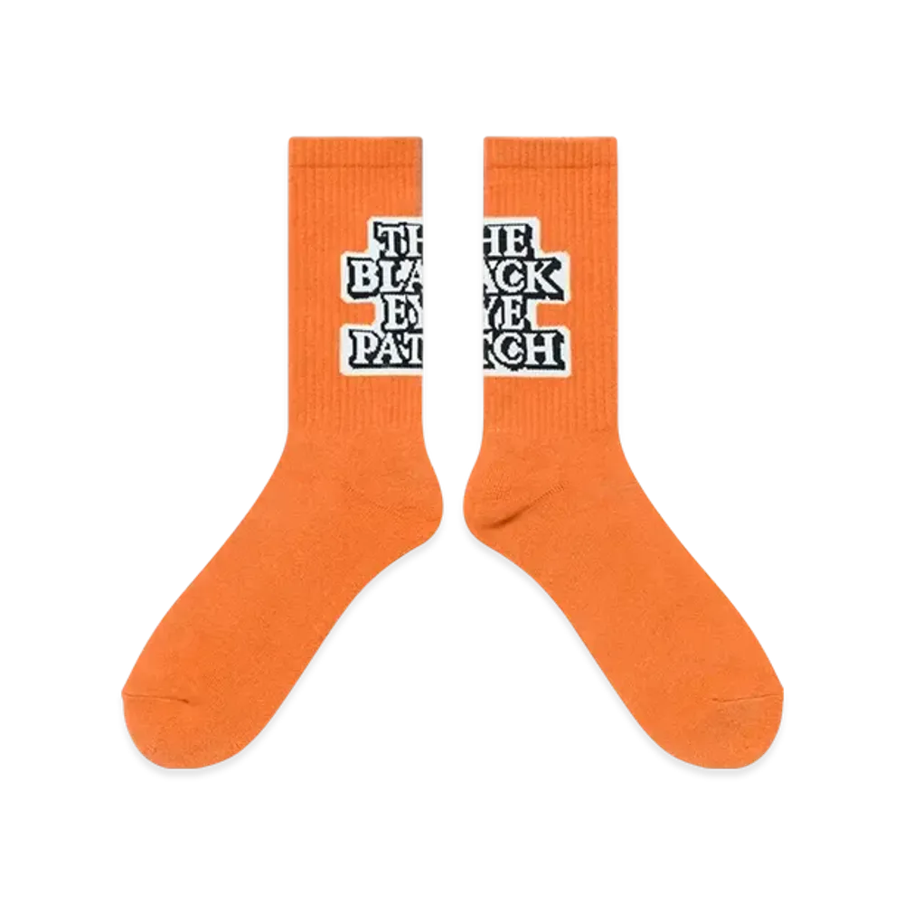 BlackEyePatch OG Label Socks "Orange"