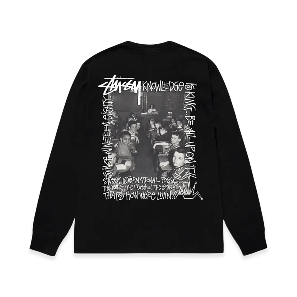 Stussy Classroom LS Tee "Black"