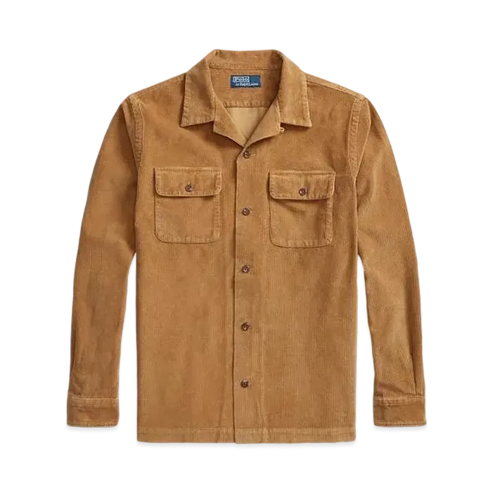 Polo Ralph Lauren Classic Fit Corduroy Camp Shirt "Brown"