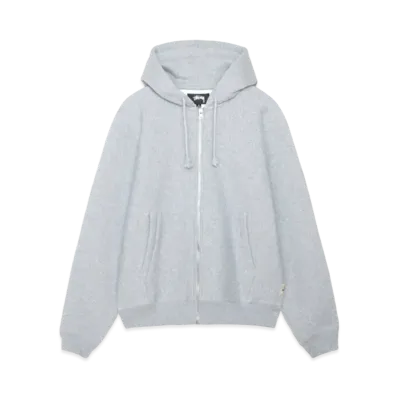 Stussy Raglan Zip Hood "Grey Heather"