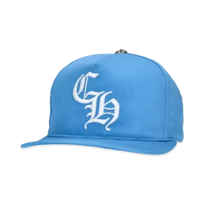 Chrome Hearts Baseball Cap 5 Panel CH "Light Blue/White"