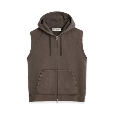 OUR LEGACY Motor Hood Vest "French Sun Fade Hefty Fleece"