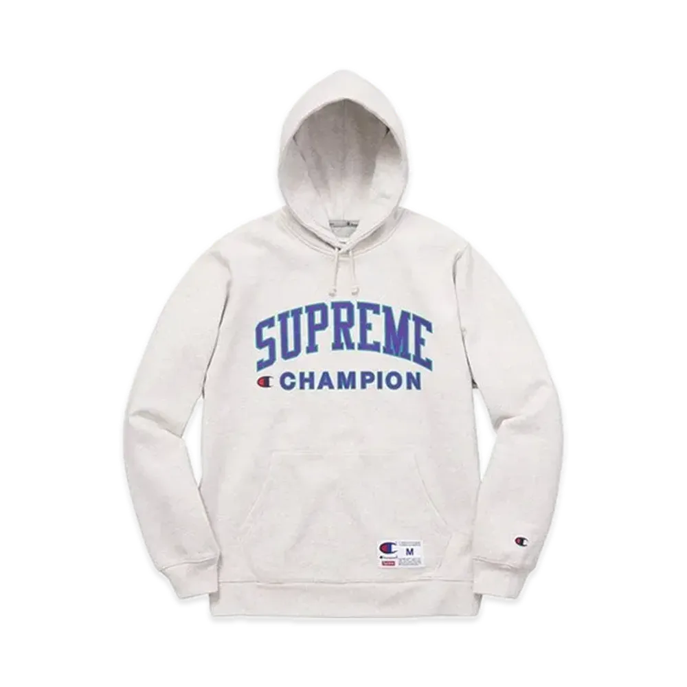 Supreme x Champion Hooded Sweatshirt "Ash Grey"