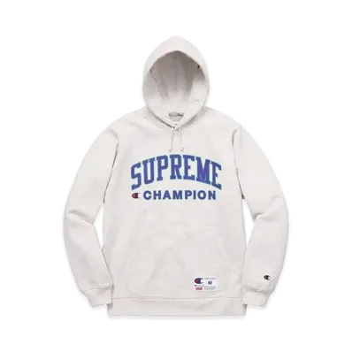 Supreme x Champion Hooded Sweatshirt "Ash Grey"