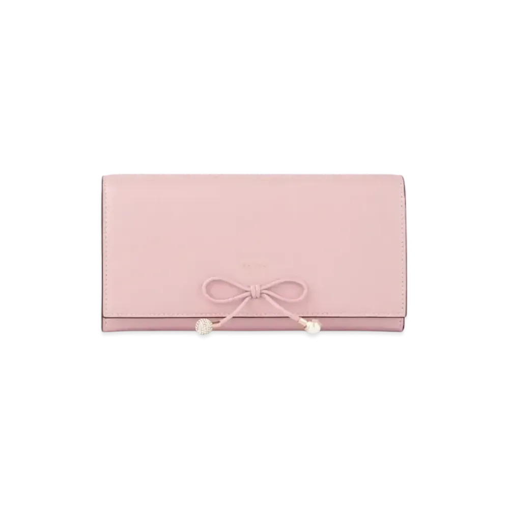 Jimmy Choo Martina Leather Wallet "Rose/Light Gold"