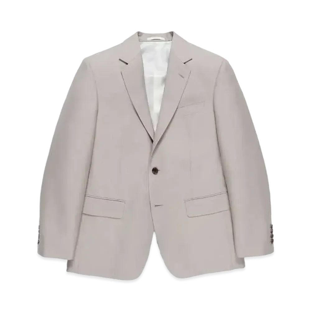 WACKO MARIA SINGLE BREASTED JACKET (IMPOET FABRIC / DOEMEUIL) "White Beige"