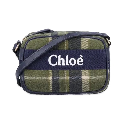 Chloe Women's Checked Shoulder Bag "Green"