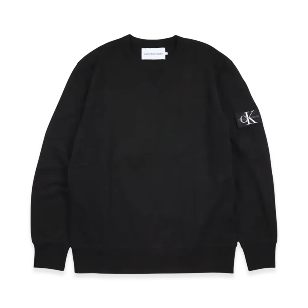 Calvin Klein Jeans Monologo Badge Crew Neck "CK Black"