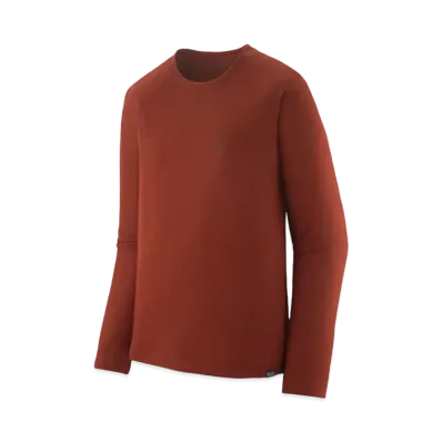 Patagonia Men's Longsleep Cap Cool Trail Graphic Shirt "Red"