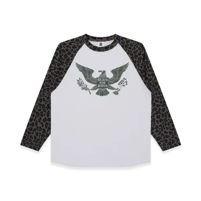 BlackEyePatch Condor Raglan L/S Tee "White/Leopard"