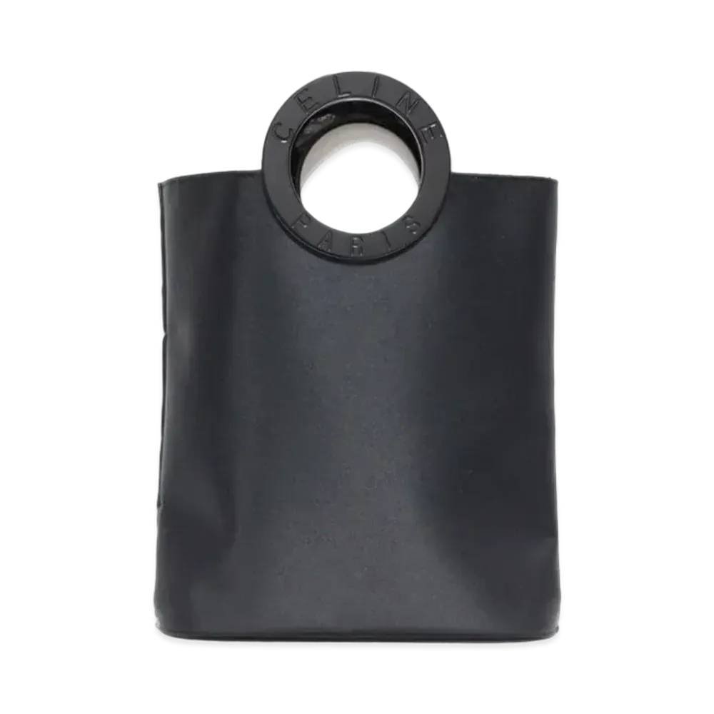 CELINE Circle Logo Handbag "Black"