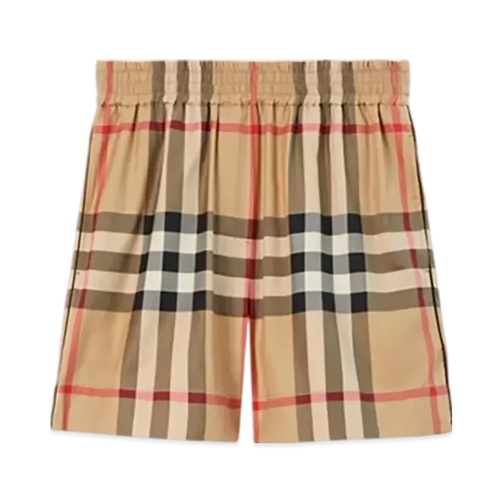 Burberry Check Cotton Shorts "Archive Beige"