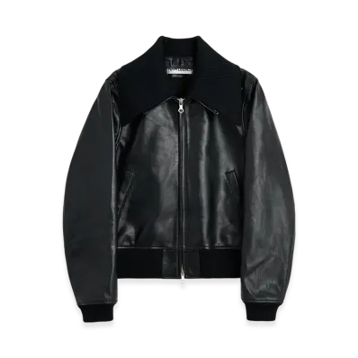 OUR LEGACY Women's Radar Bomber "Malleable Black Bull Hide"
