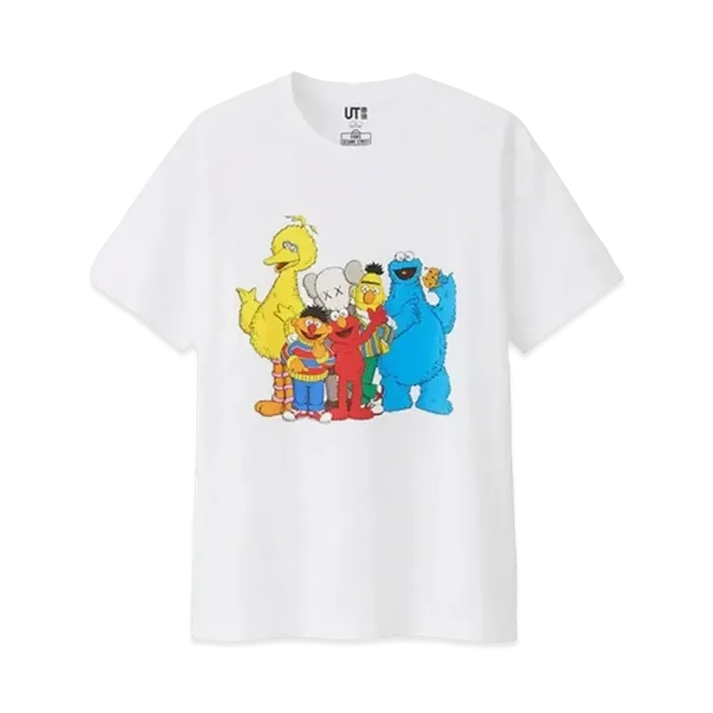 KAWS x Uniqlo x Sesame Street Group #2 Tee "White"