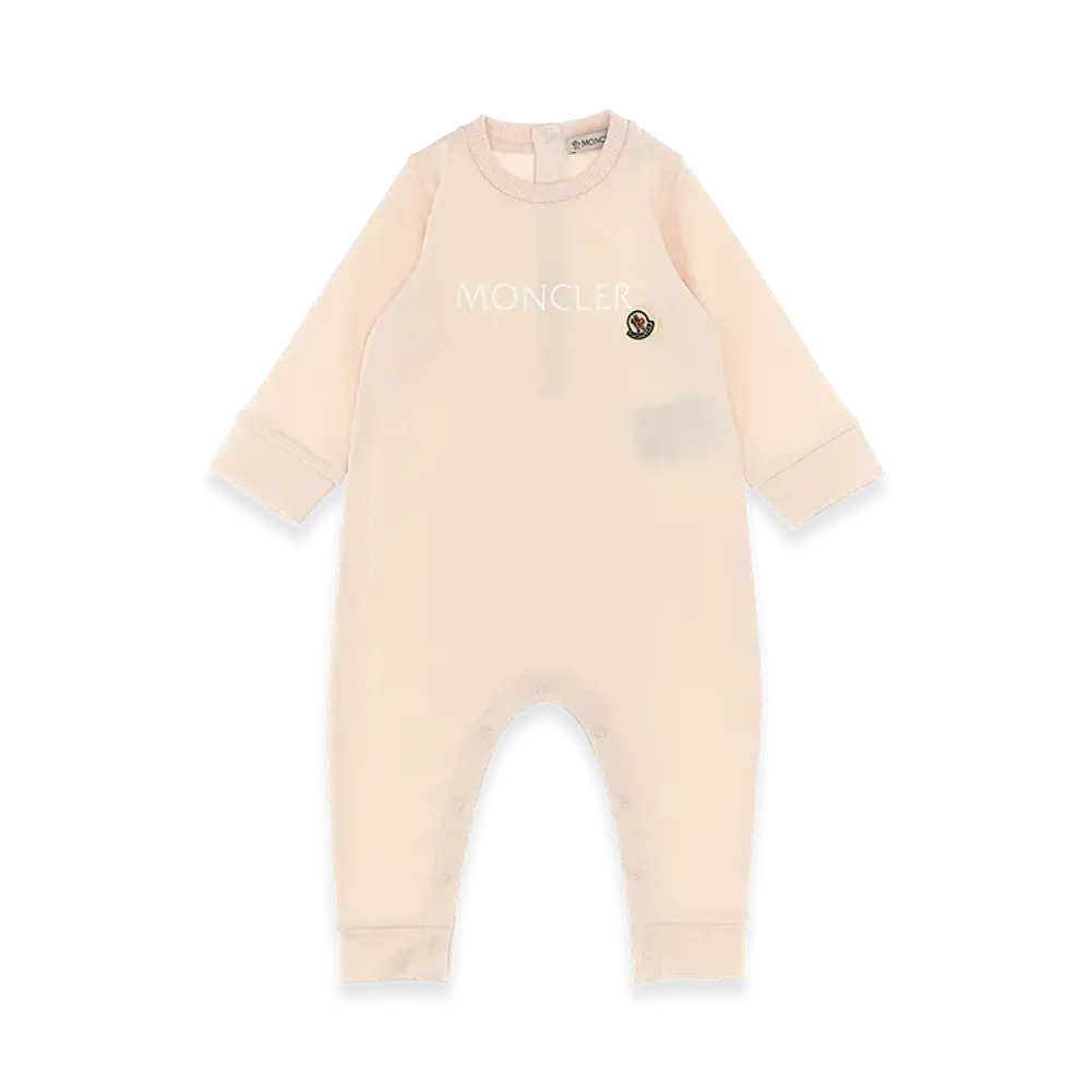 MONCLER Kids Logo Print Bib "Pink"