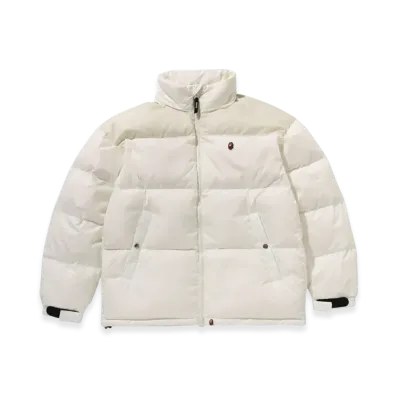 A BATHING APE One Point Relaxed Fit Down Jacket "Ivory"