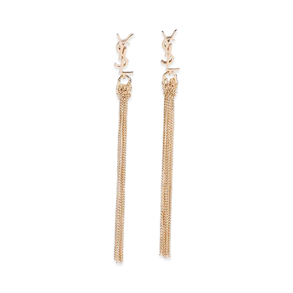 Saint Laurent Women's 'Cassandre' Earrings "Gold"