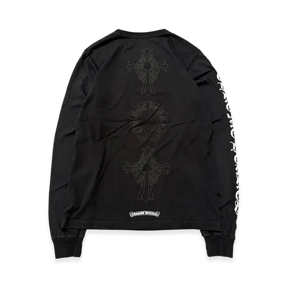 Chrome Hearts Cross Horseshoe Print L/S T-Shirt "Black"